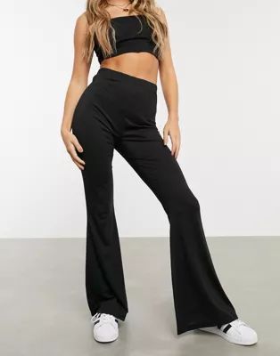 Missguided flare pants in black | ASOS (Global)