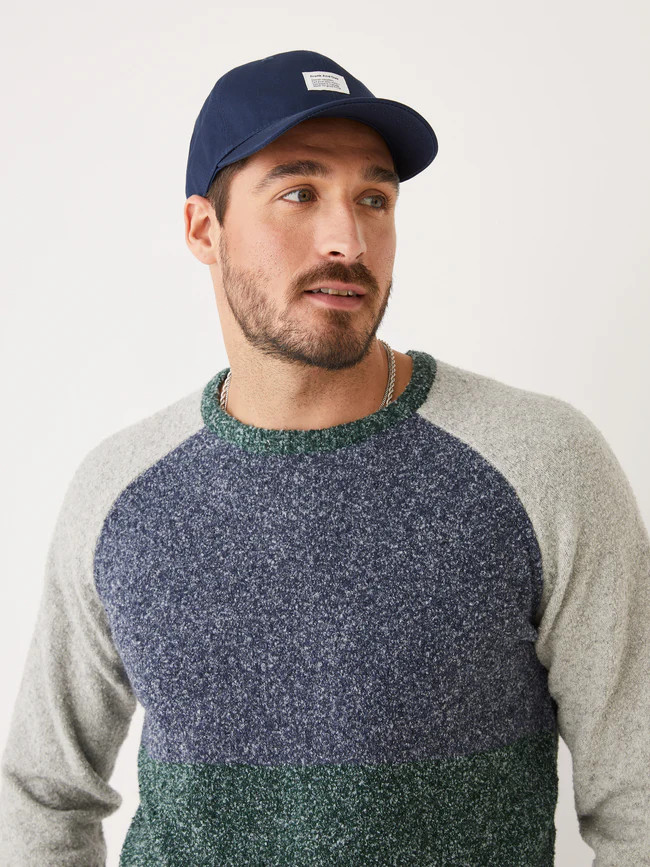 The Colour Block Seawool® Sweater in Pine Grove | Frank And Oak