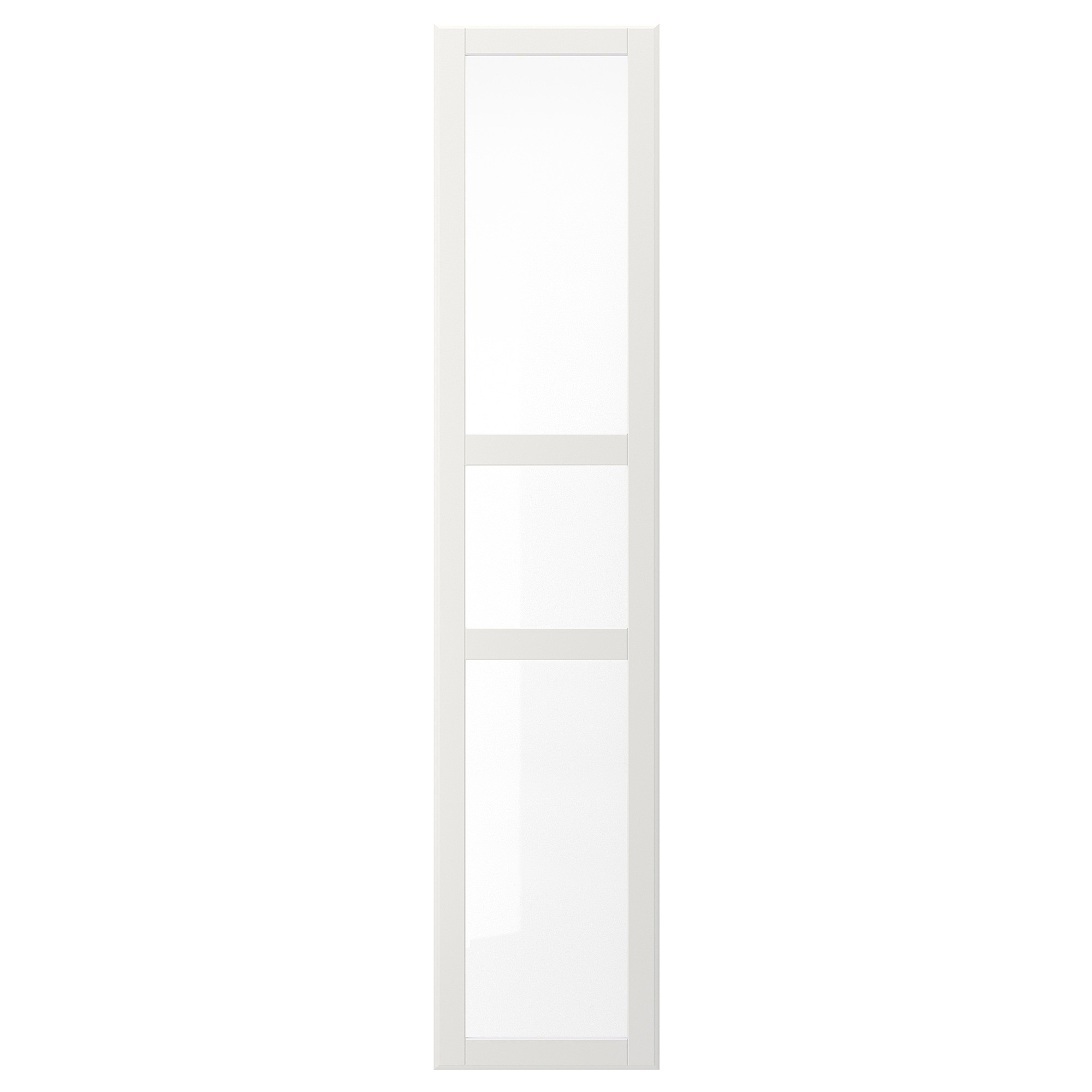 TYSSEDAL Door, white/glass, 19 1/2x90 3/8 " | IKEA US