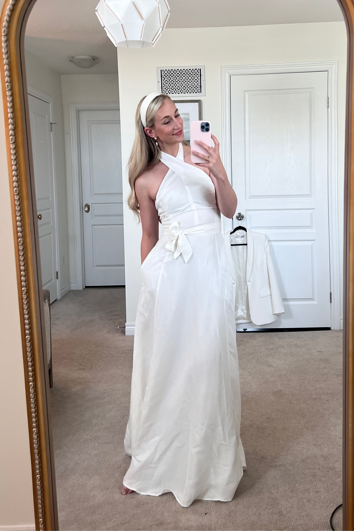 BACHELORETTE PACKING 🤍 The perfect light linen dress ready to go in my suitcase for vineyard strolls in Kelowna! From the Lydia Millen x Karen Millen summer 2023 collection. 

#LTKstyletip #LTKSeasonal #LTKFind