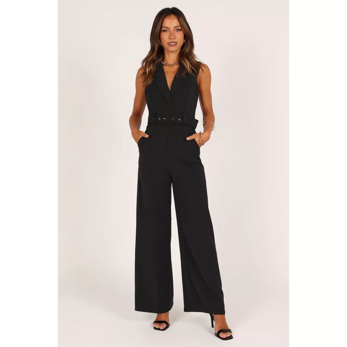 Petal and Pup Womens Sienna Belted Jumpsuit | Target