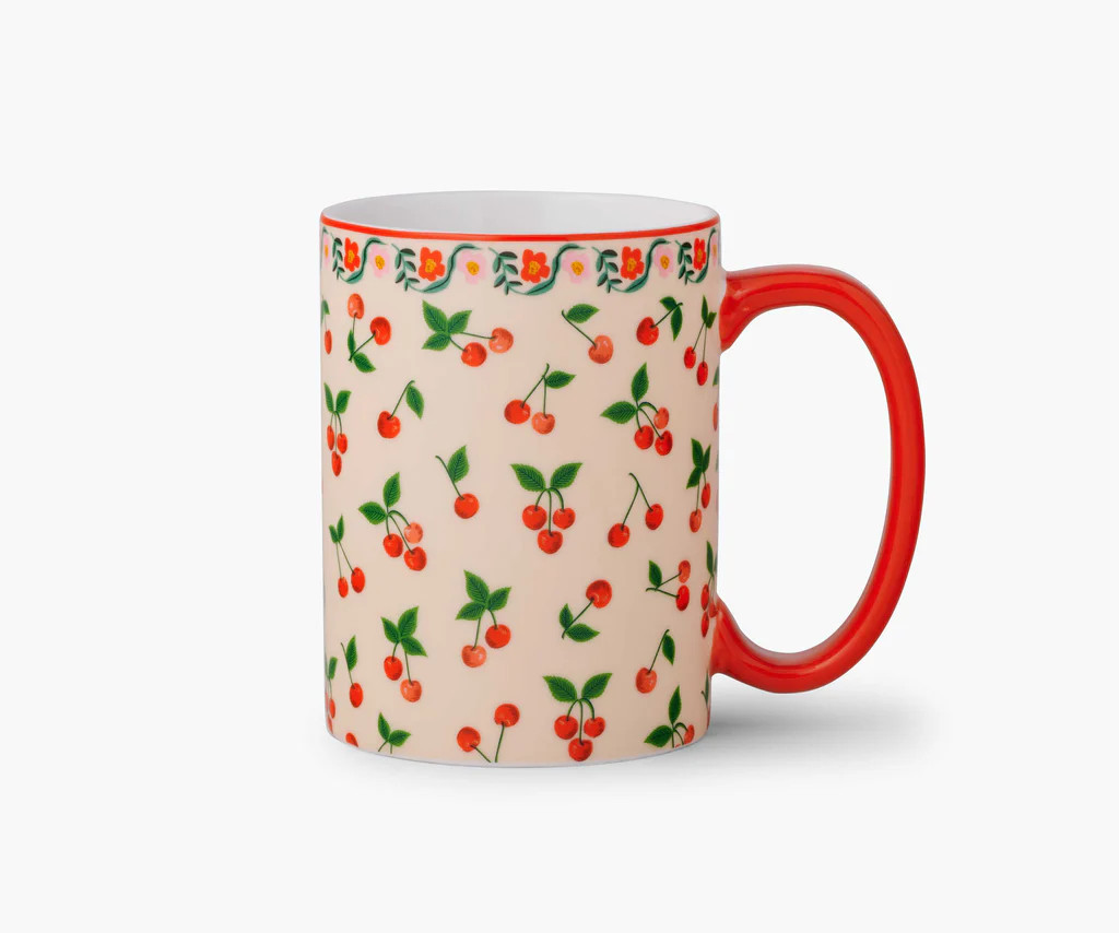 Porcelain Mug - Cherries | Rifle Paper Co.