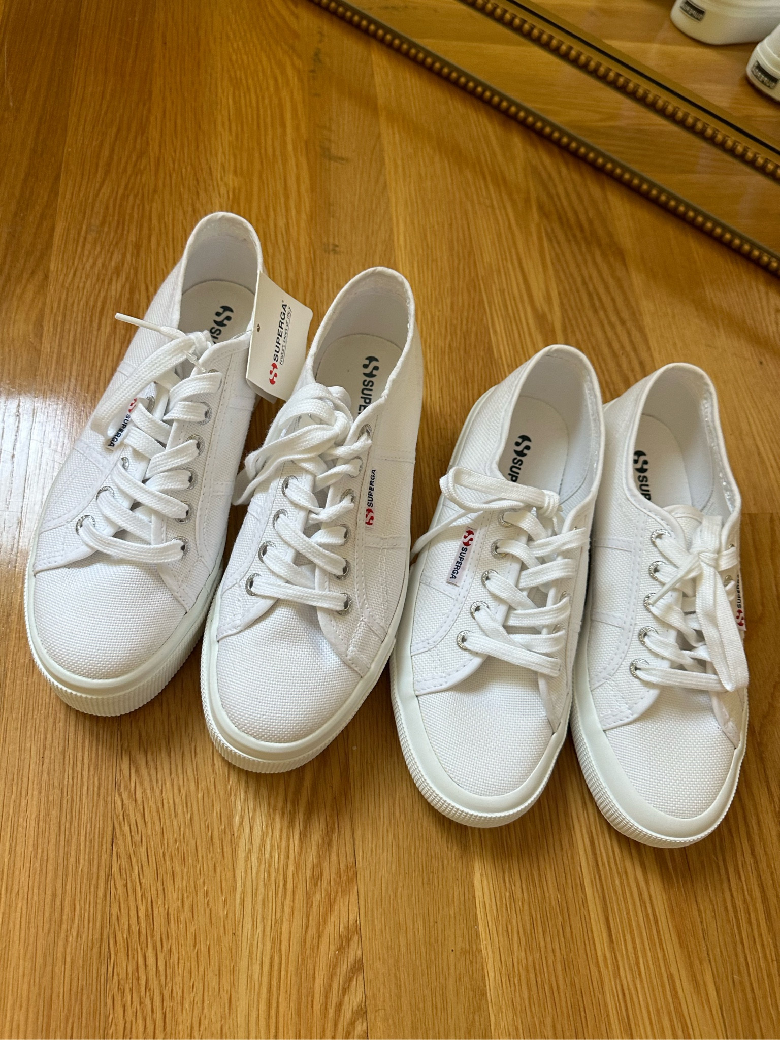 Favorite summer canvas sneakers! Size down in the platforms 