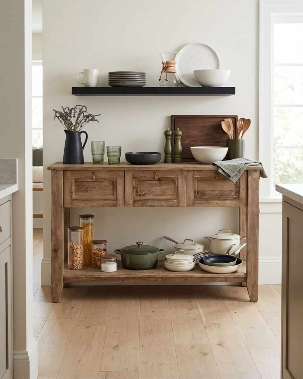 Rustic Organic Kitchen Console Styling

*Note: This is a digital room mockup showcasing product styling ideas from my room design mood board.

#LTKHome