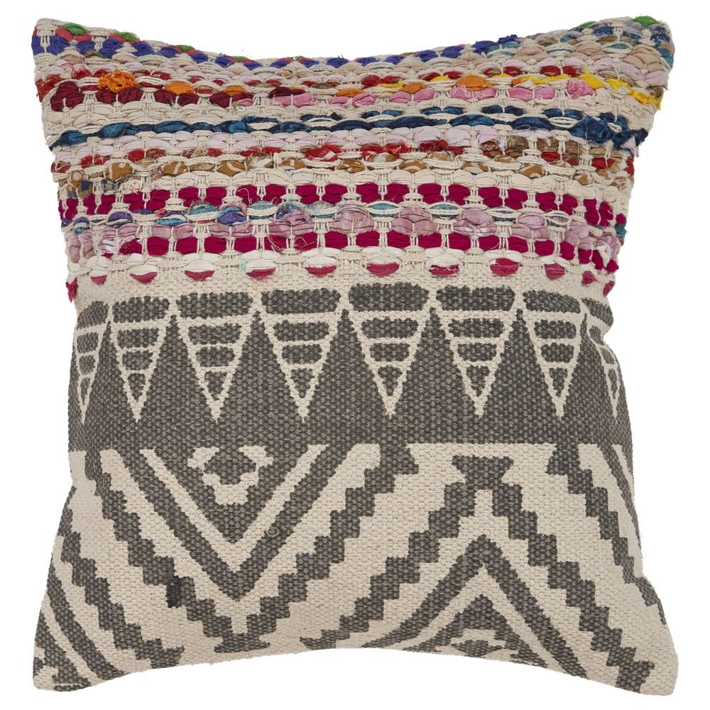 LR Home Boho Geometric Throw Pillow, Multi Color, 18" x 18" Square, Count per Pack 1 - Walmart.co... | Walmart (US)