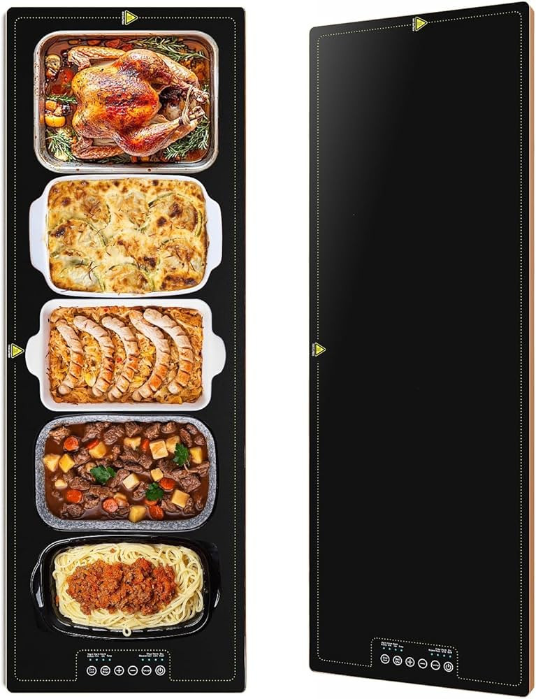 40x14 Inch Electric Warming Trays for Buffets Party - Adjustable Temp (100°F-260°F) Food Warmer... | Amazon (US)