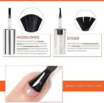 modelones Gel Base Coat 15ml for Gel Nail Polish Soak Off Upgraded Formula Long-Lasting DIY Home ... | Amazon (US)