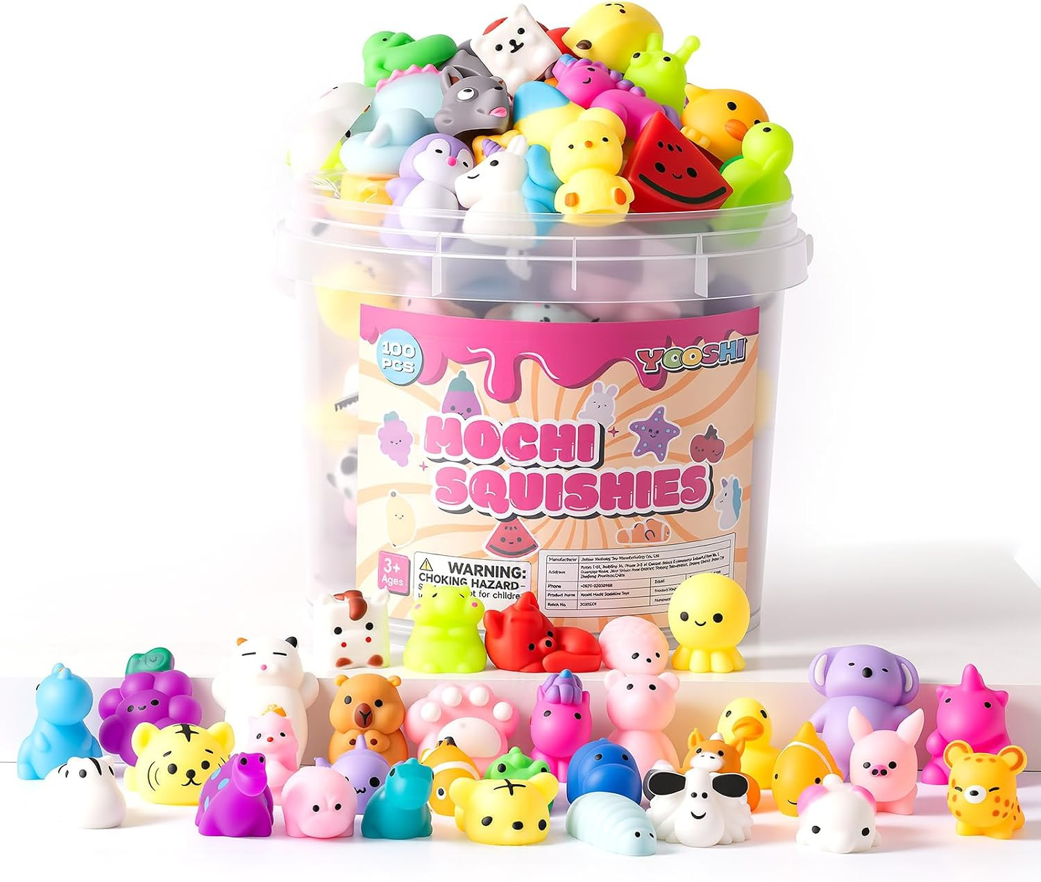 25 Pack Squishy Toys, Mini Mochi Squishies for Kids, Cute Squishy Toys, Soft Sensory Fidget Toys, Squishy Party Favors, Treasure Box Prizes & Classroom Rewards | Amazon (US)