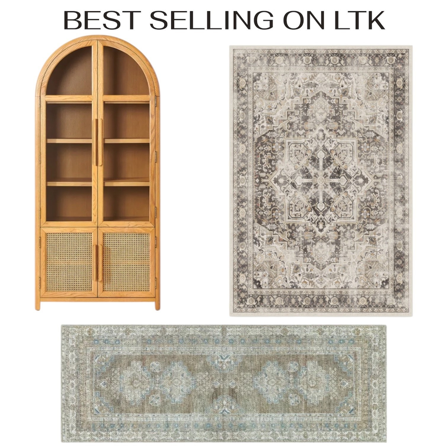 Some of my best-selling products include this neutral, washable rug from Ruggable that I own and absolutely love.  Another popular item is the washable runner from Walmart, and this gorgeous 36” cabinet from Hernest. 

#LTKSaleAlert #LTKSeasonal #LTKHome