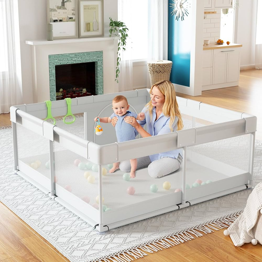 Fodoss Baby Playpen, Playpen for Babies and Toddlers, 47x47inch Small Baby Play Pen,Toddler Playp... | Amazon (UK)