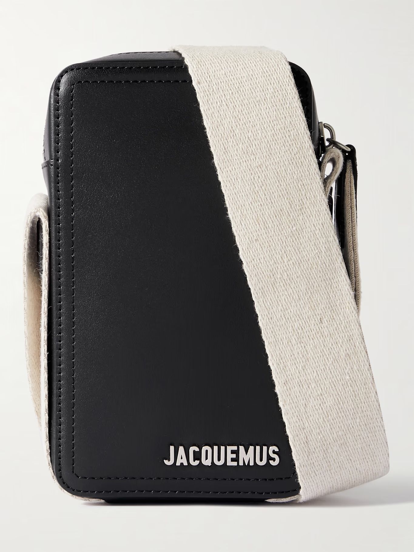 Le Cuerda Canvas-Trimmed Leather Pouch | Mr Porter (US & CA)
