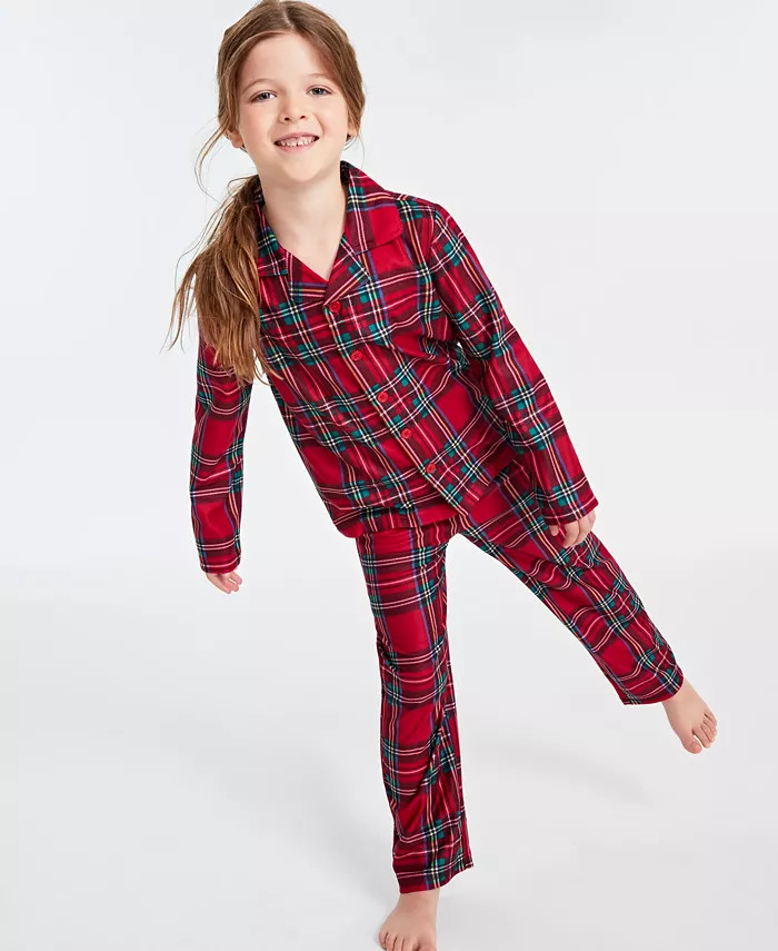 Matching Kids Brinkley Plaid Pajama Set, Created for Macy's | Macy's Canada
