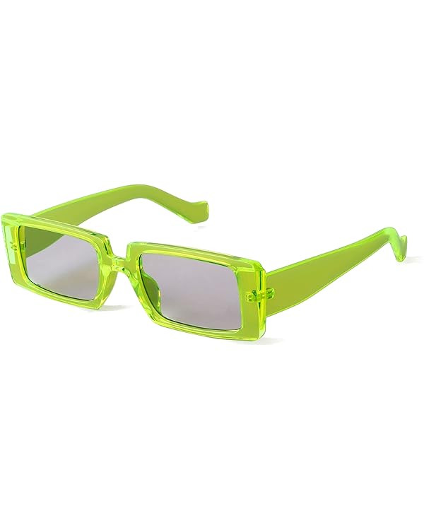 GIFIORE Trendy Rectangle Sunglasses Retro Cool 90s Vintage Fashion Narrow Square Frame Sun Glasse... | Amazon (US)