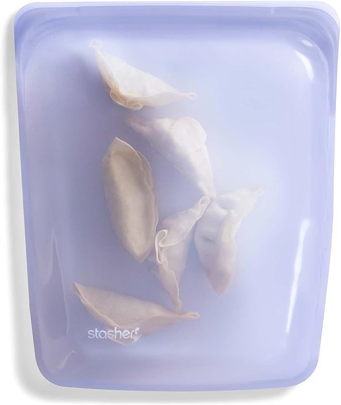 Stasher Platinum Silicone Food Grade Reusable Storage Bag, Lavender (1/2 Gallon) | Reduce Single-Use | Amazon (US)