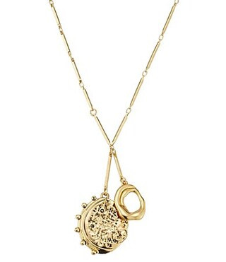 Mignonne Gavigan Blanca Charm Short Pendant Necklace - Antique Gold | Dillard's