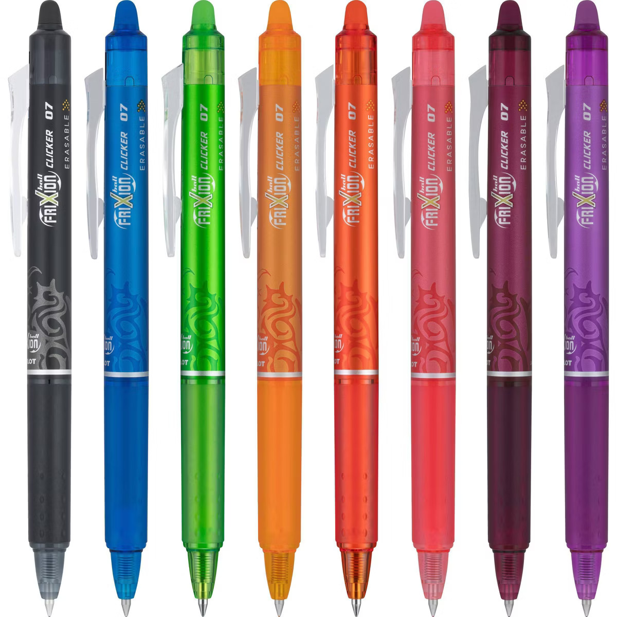 8ct FriXion Clicker Erasable Gel Pens Fine Point 0.7mm Assorted Inks: Multicolored, Art & Station... | Target