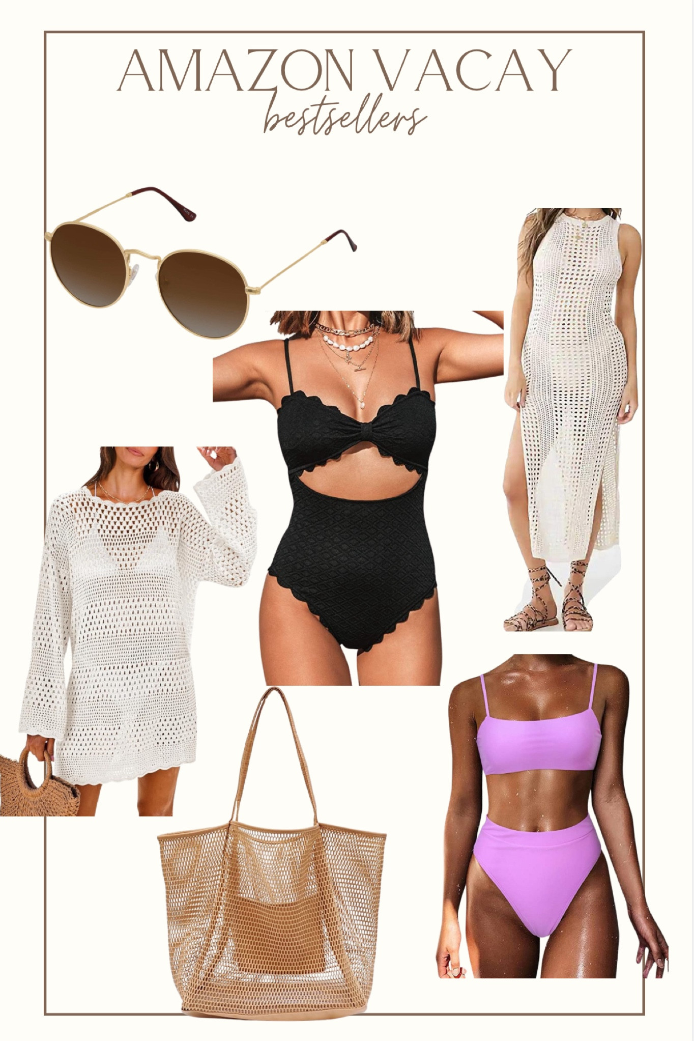 Amazon vacation bestsellers! 
Vacation outfit
Resort wear
Spring break
Swimsuit


#LTKswim #LTKSeasonal #LTKtravel