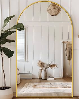 Full Length Mirror, 44"x72" Oversized Floor Mirror, Arched Full Body Mirror with Stand Large Floo... | Amazon (US)