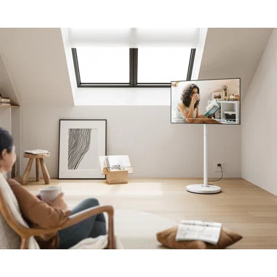 FITUEYES Design Rolling TV Cart For 24-48 Inches TV, Minimalist Modern TV Floor Stand On Wheels Fits Max VESA 200X200mm | Wayfair North America