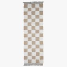 Checker In Tan Runner 2.5' x 8' | Woven Nook