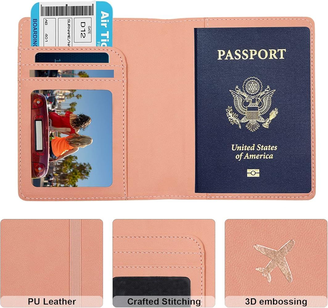 Deziliao Passport and Vaccine Card Holder Combo, Passport Holder Card Slots, with Waterproof Rfid... | Amazon (US)