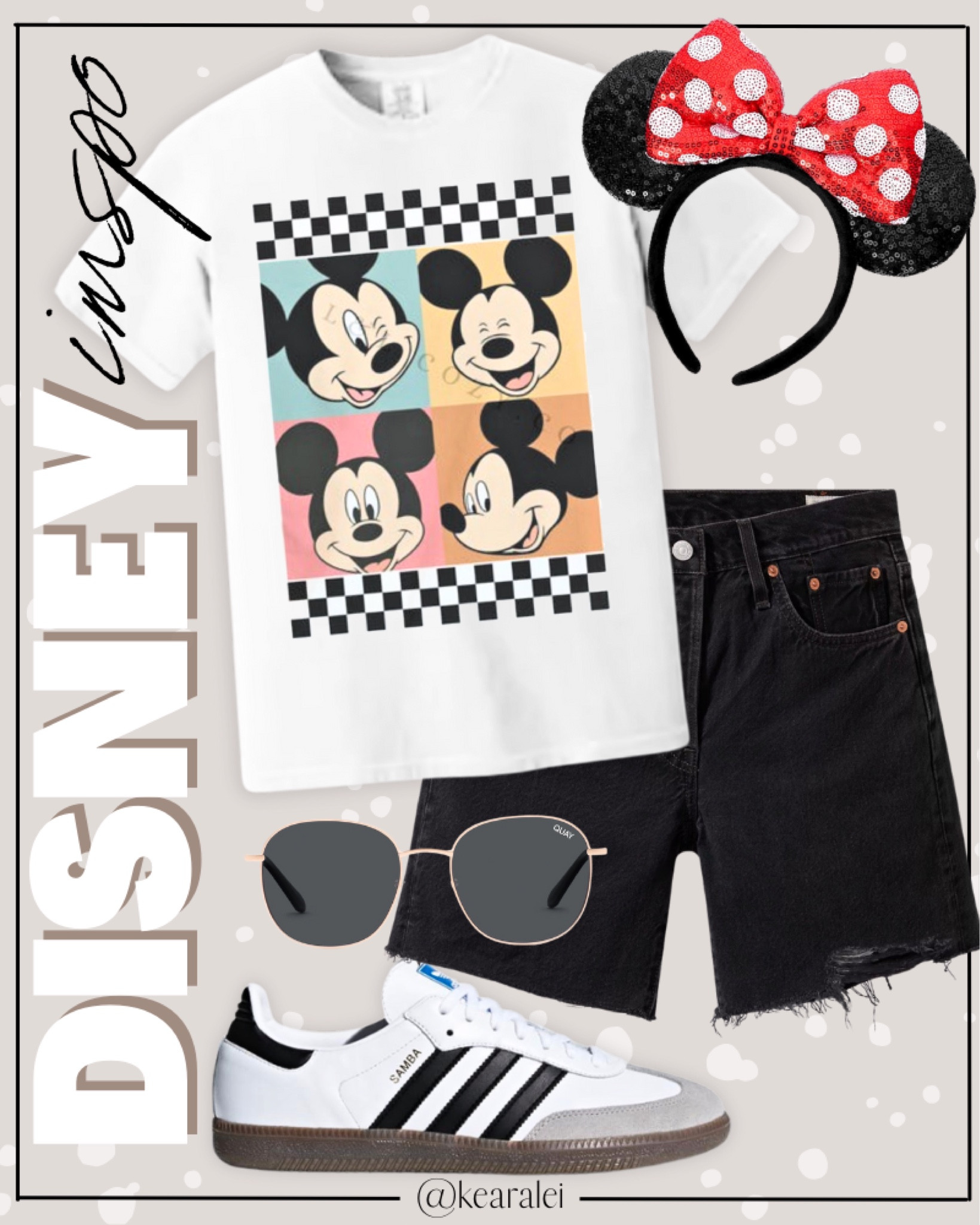 Disney outfit idea Disney world outfits Disneyland Minnie Mouse Mickey Mouse Ears headband Minnie ears red bow polka dot Mickey Mouse tshirt checkered shirts tops, black distressed mom shorts Levi’s shorts Bermuda mid thigh shorts jeans denim, adidas samba sneakers sambas, belt bag fanny pack || #disney #Disneyland #disneyworld #outfit #outfits #minnie #mickey #mouse #amazon #affordable #cheap #budget
.
.
Amazon fashion, teacher outfits, business casual, casual outfits, neutrals, street style, Midi skirt, Maxi Dress, Swimsuit, Bikini, Travel, skinny Jeans, Puffer Jackets, Concert Outfits, Cocktail Dresses, Sweater dress, Sweaters, cardigans Fleece Pullovers, hoodies, button-downs, Oversized Sweatshirts, Jeans, High Waisted Leggings, dresses, joggers, fall Fashion, winter fashion, leather jacket, Sherpa jackets, Deals, shacket, Plaid Shirt Jackets, apple watch bands, lounge set, Date Night Outfits, Vacation outfits, Mom jeans, shorts, sunglasses, Disney outfits, Romper, jumpsuit, Airport outfits, biker shorts, Weekender bag, plus size fashion, Stanley cup tumbler
.

Target, Abercrombie and fitch, Amazon, Shein, Nordstrom, H&M, forever 21, forever21, Walmart, asos, Nordstrom rack, Nike, adidas, Vans, Quay, Tarte, Sephora, lululemon, free people, j crew jcrew factory, old navy
.

boots booties tall over the knee, ankle boots, Chelsea boots, combat boots, pointed toe, chunky sole, heel, high heels, mules, clogs, sneakers, slip on shoes, Nike, adidas, vans, dr. marten’s, ugg slippers, golden goose, sandals, high heels, loafers, Birkenstocks, Steve Madden


#LTKTravel #LTKStyleTip #LTKSeasonal