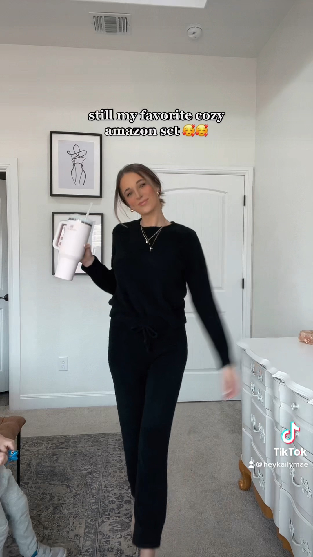 Amazon loungewear set 🖤 Need in every color, it’s so cozy! 

#LTKunder50 #LTKFind #LTKstyletip