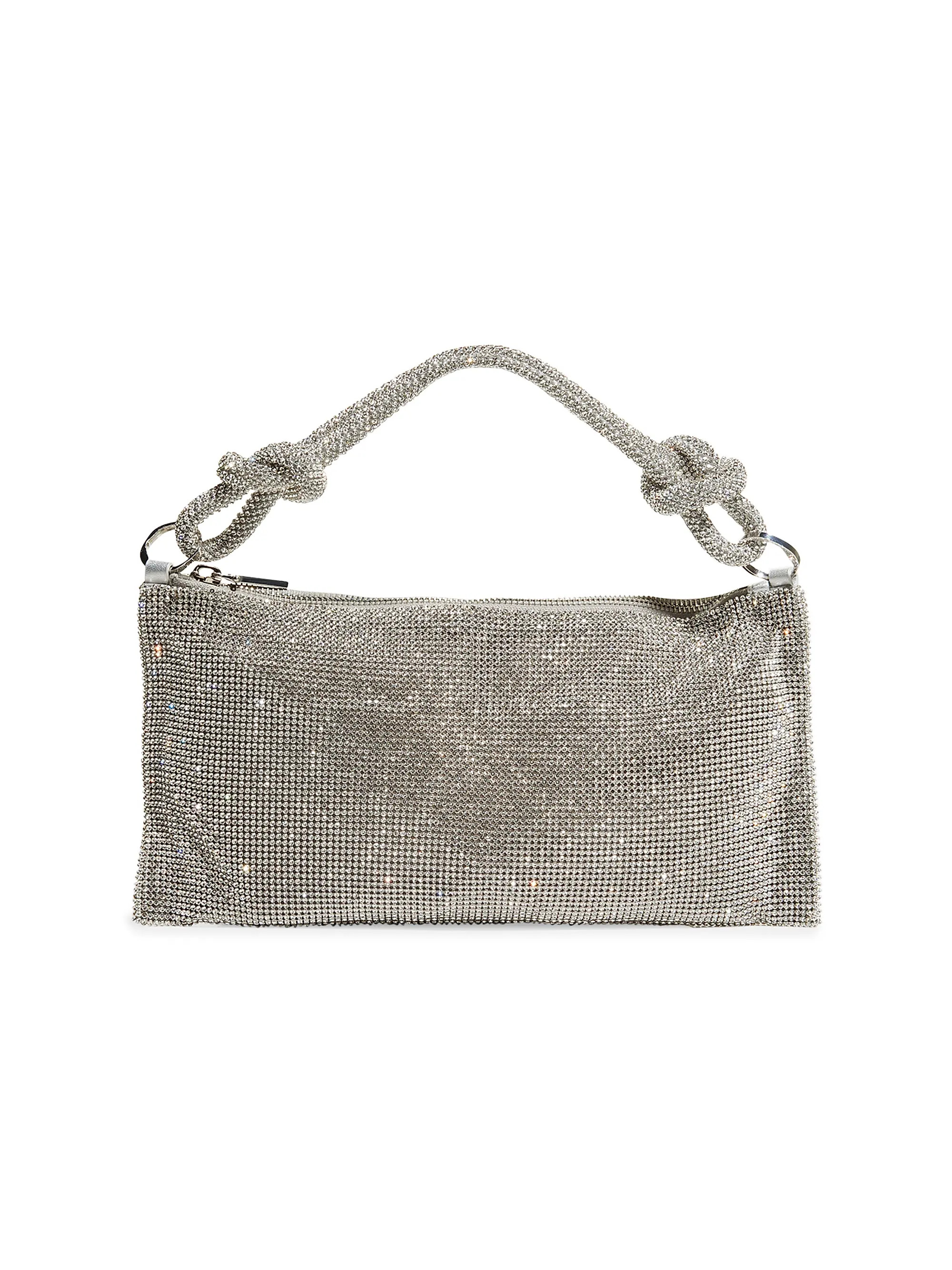 Nano Hera Rhinestone Mesh Shoulder Bag | Saks Fifth Avenue