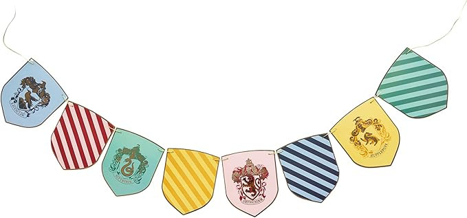 Harry Potter Party Decorations House Banner | Hogwarts™ House Paper Banner | Harry Potter Party... | Amazon (US)