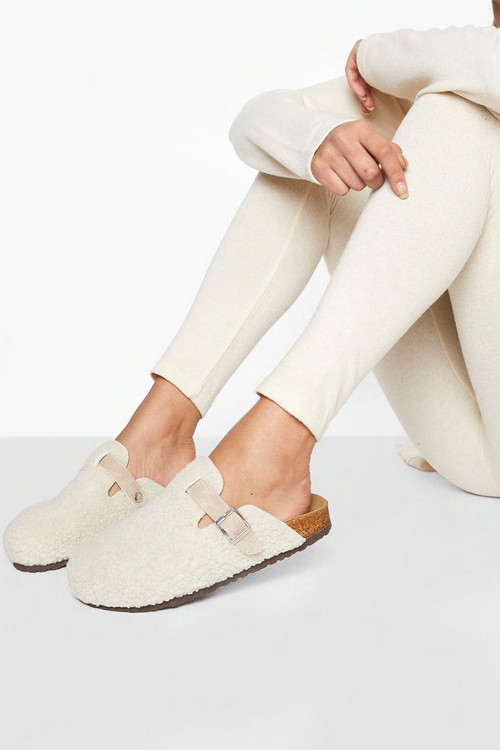 Borg Closed Toe Clog | Boohoo.com (US & CA)