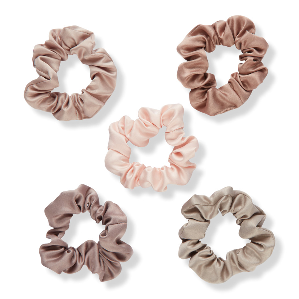 The Basik Edition Nude Satin Scrunchies | Ulta