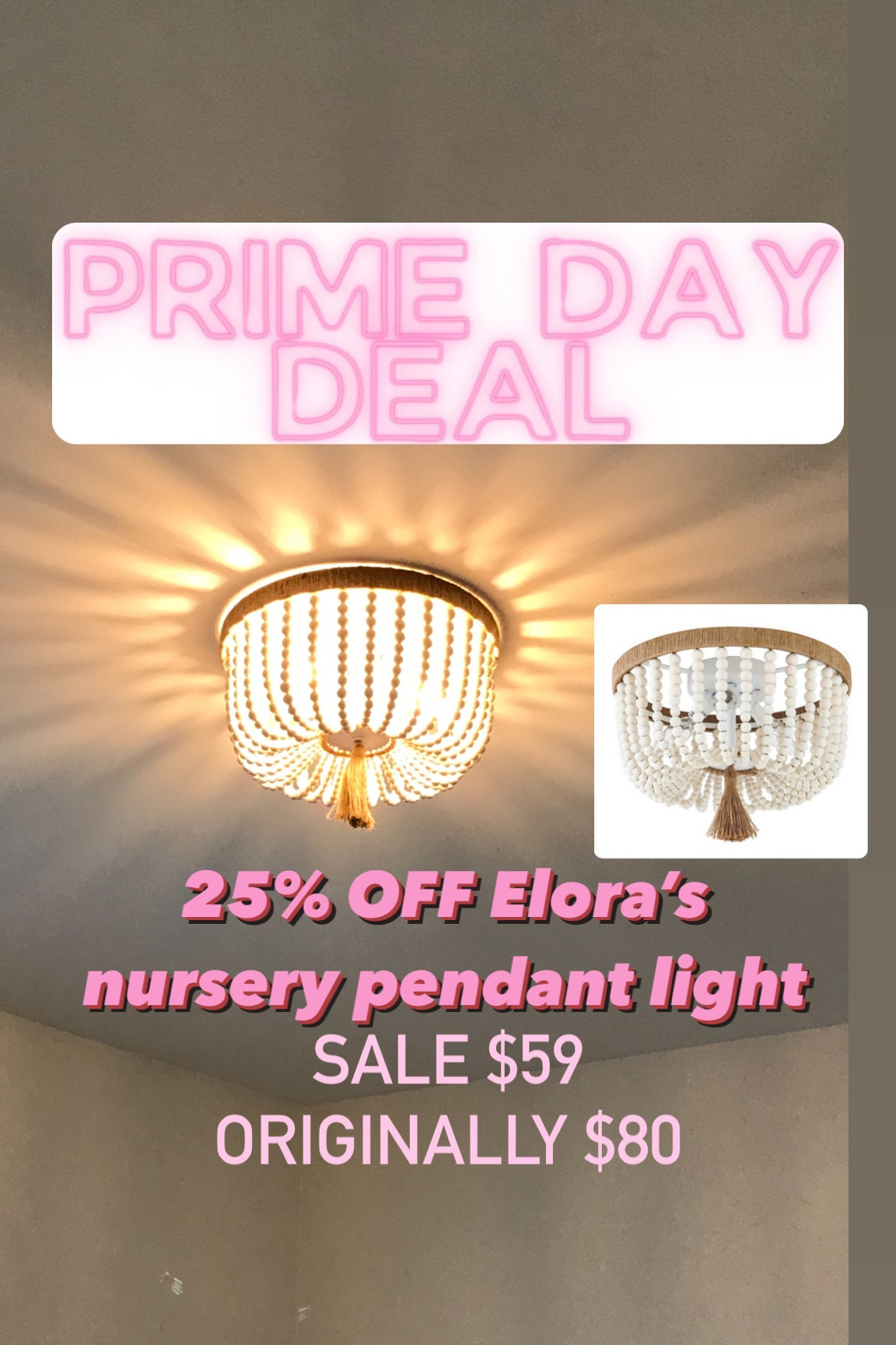 Popular nursery pendant light is 25% off with prime day. Originally $79 on sale for $59
#pendantlight #nurserylight 

#LTKhome #LTKxPrimeDay #LTKbaby
