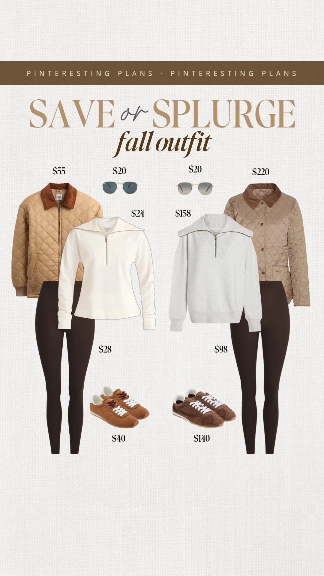 Save or splurge fall outfit ideas  🙌🏻🙌🏻

Fall style, for fashion, leggings, jacket, sneakers, sweatshirt 


#LTKSeasonal #LTKStyleTip #LTKFindsUnder100