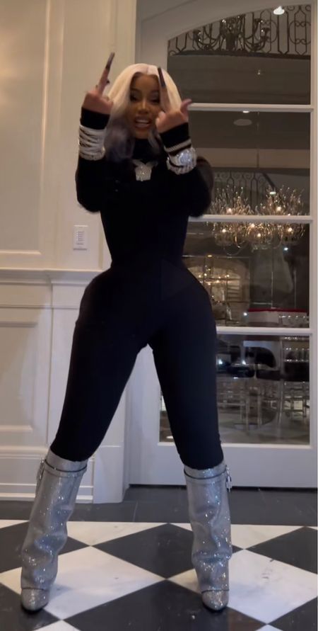 Cardi B Outfit Inspo 
Baddie outfits, club outfit, fall outfit, winter outfit, bodysuit, all black outfit

#LTKfit #LTKcurves #LTKstyletip