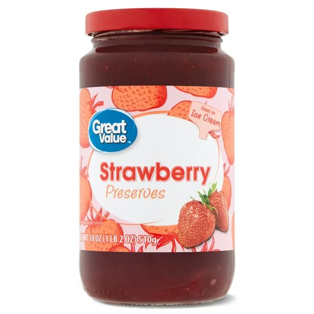 Great Value Preserves, Strawberry, 18 oz | Walmart (US)