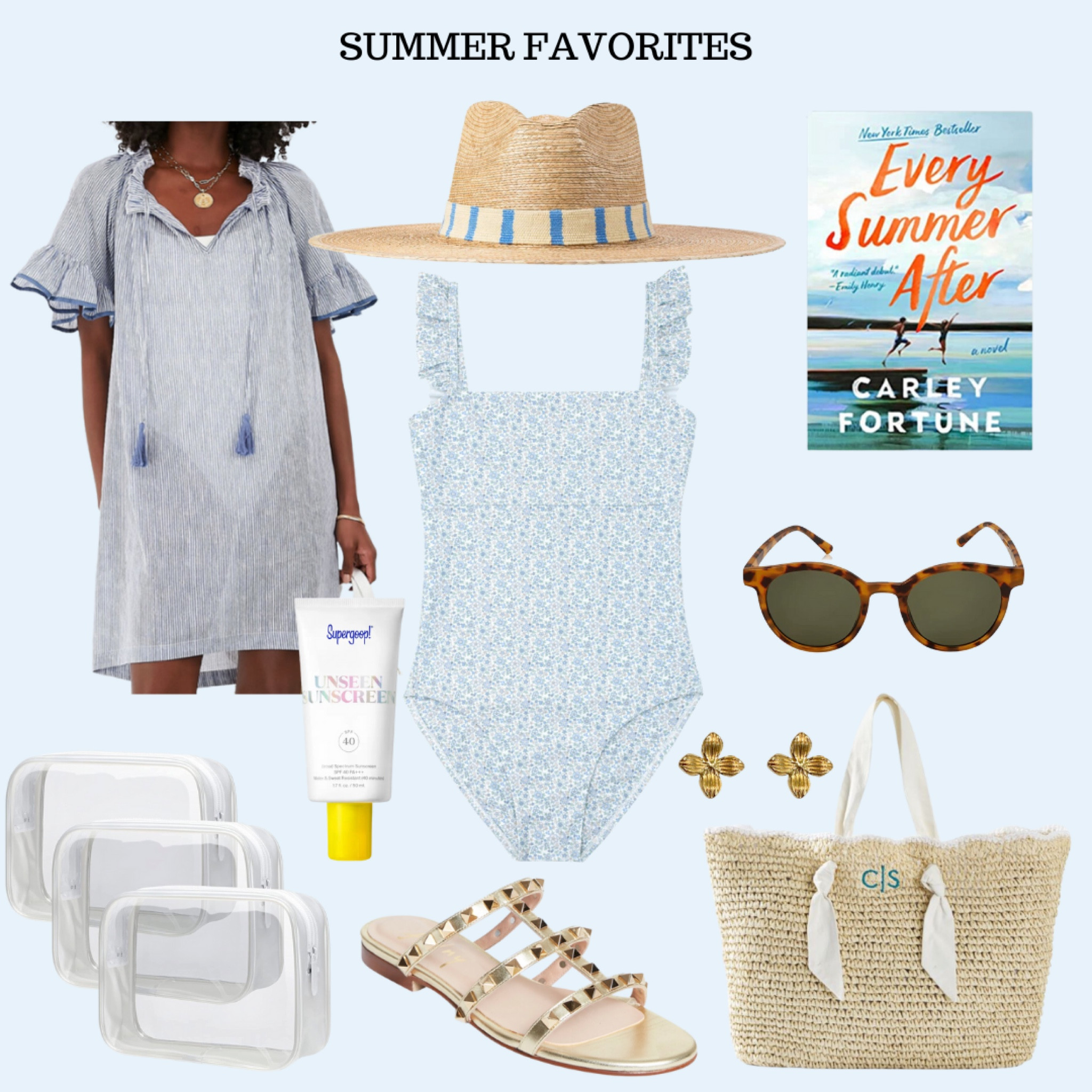 summer favorites #vacation #summer #blueandwhite #summerstyle #beach 

#LTKtravel #LTKstyletip