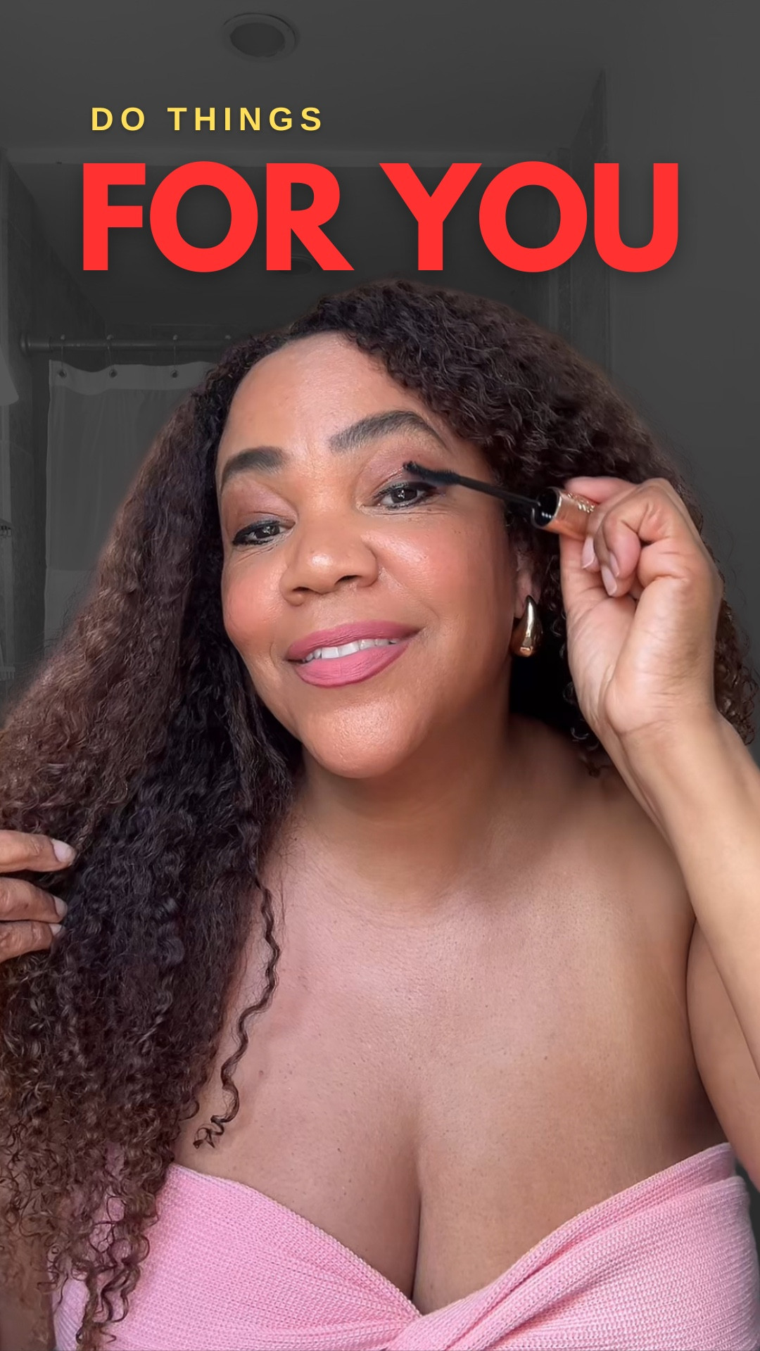 Ladies Over 40: Yes, you can slow down and do things for you! No permission needed! That’s what I’m doing at 49 ✨ Got @lancome Curl Goddess Mascara + Peach ‘N Roses fragrance 🍑🌹.
Wearing a large in the tube top. 

#LTKMidsize #LTKBeauty #LTKOver40