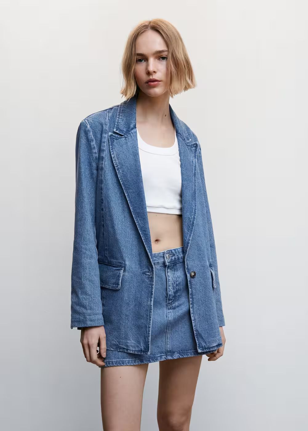 Denim jacket with pockets -  Women | Mango USA | MANGO (US)