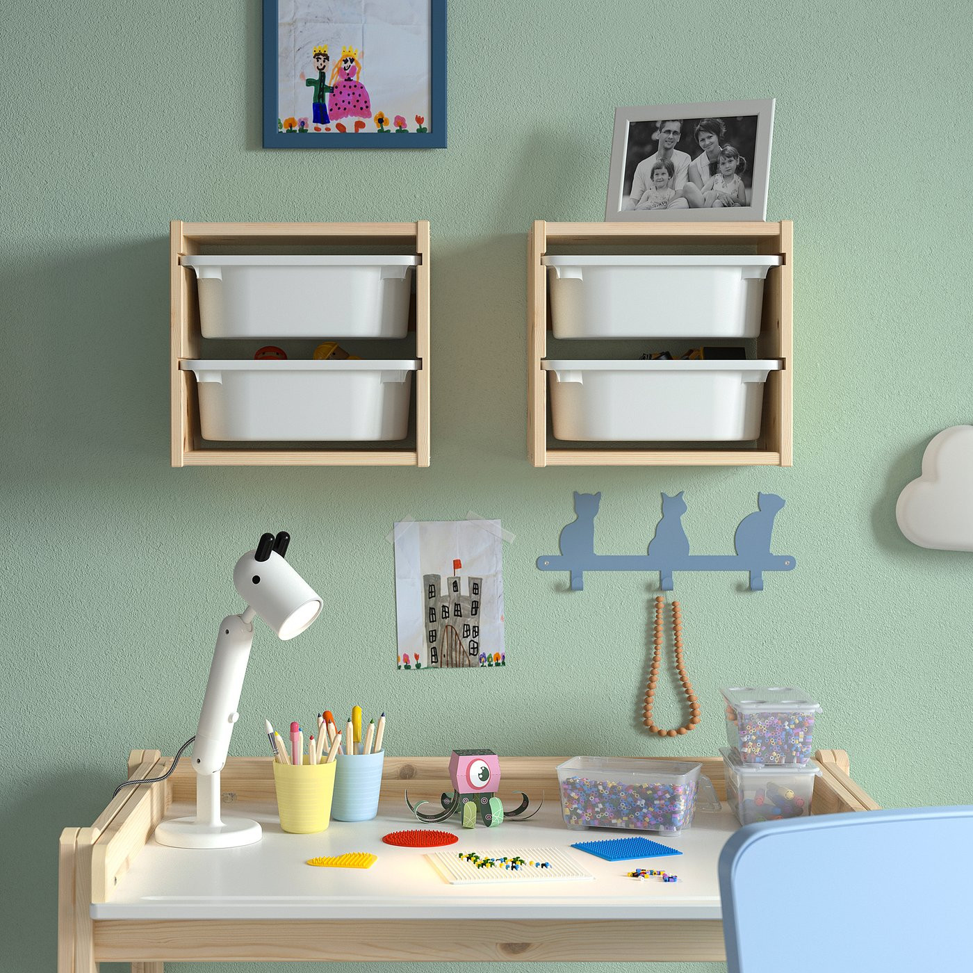 IKEA TROFAST wall storage, light white stained pine/white, 12 5/8x8 1/4x11 3/4 | IKEA US