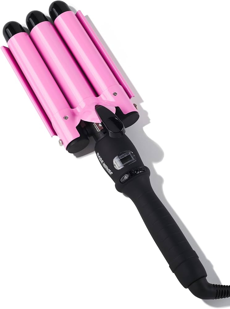 Trademark Beauty Three Barrel Hair Waver, Curling Iron, 1 Inch, Beach Waves, Quick Heat, Babe Wav... | Amazon (US)