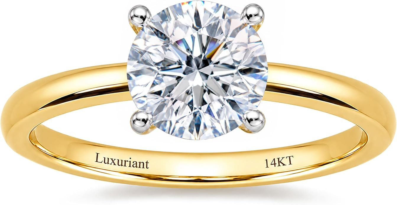 Shop LC IGI Certified Lab Grown Diamond Engagement Ring for Women | 0.5 to 4 Carat | E-F Color VS... | Amazon (US)