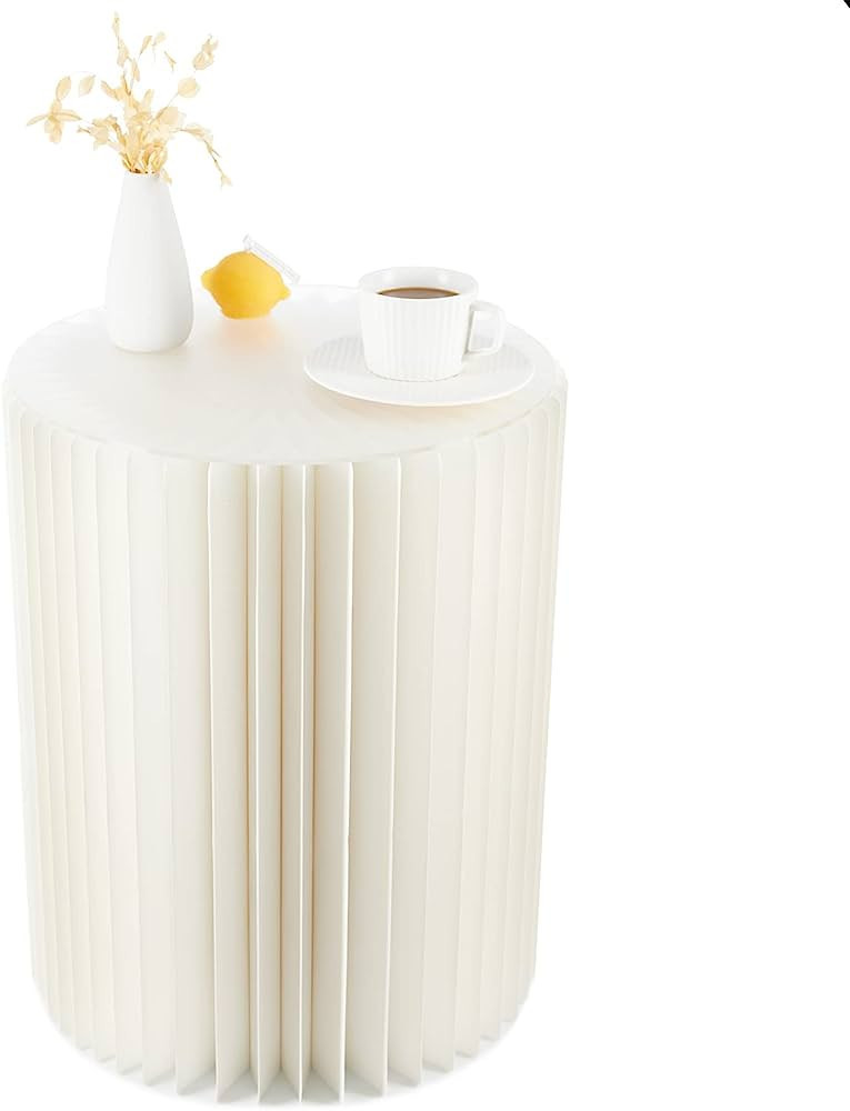 TrySquare Small Side Table/End Table for Small Spaces, Living Room, Bedroom,with Acrylic top and ... | Amazon (US)