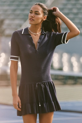The Upside Knit Polo Mini Dress | Anthropologie (US)