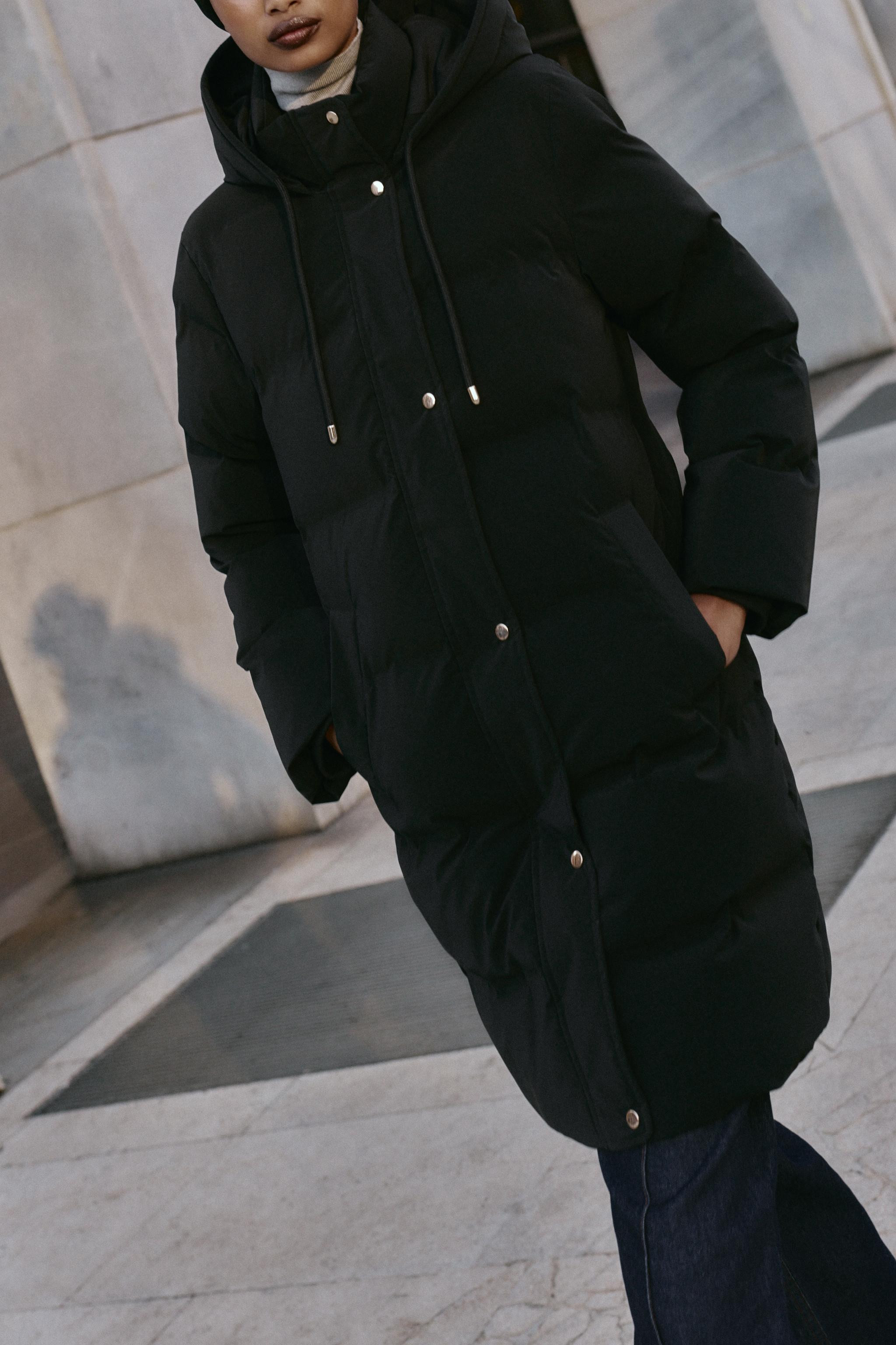 SEMI-LONG RUBBERISED WINDPROOF ANORAK | Zara UK