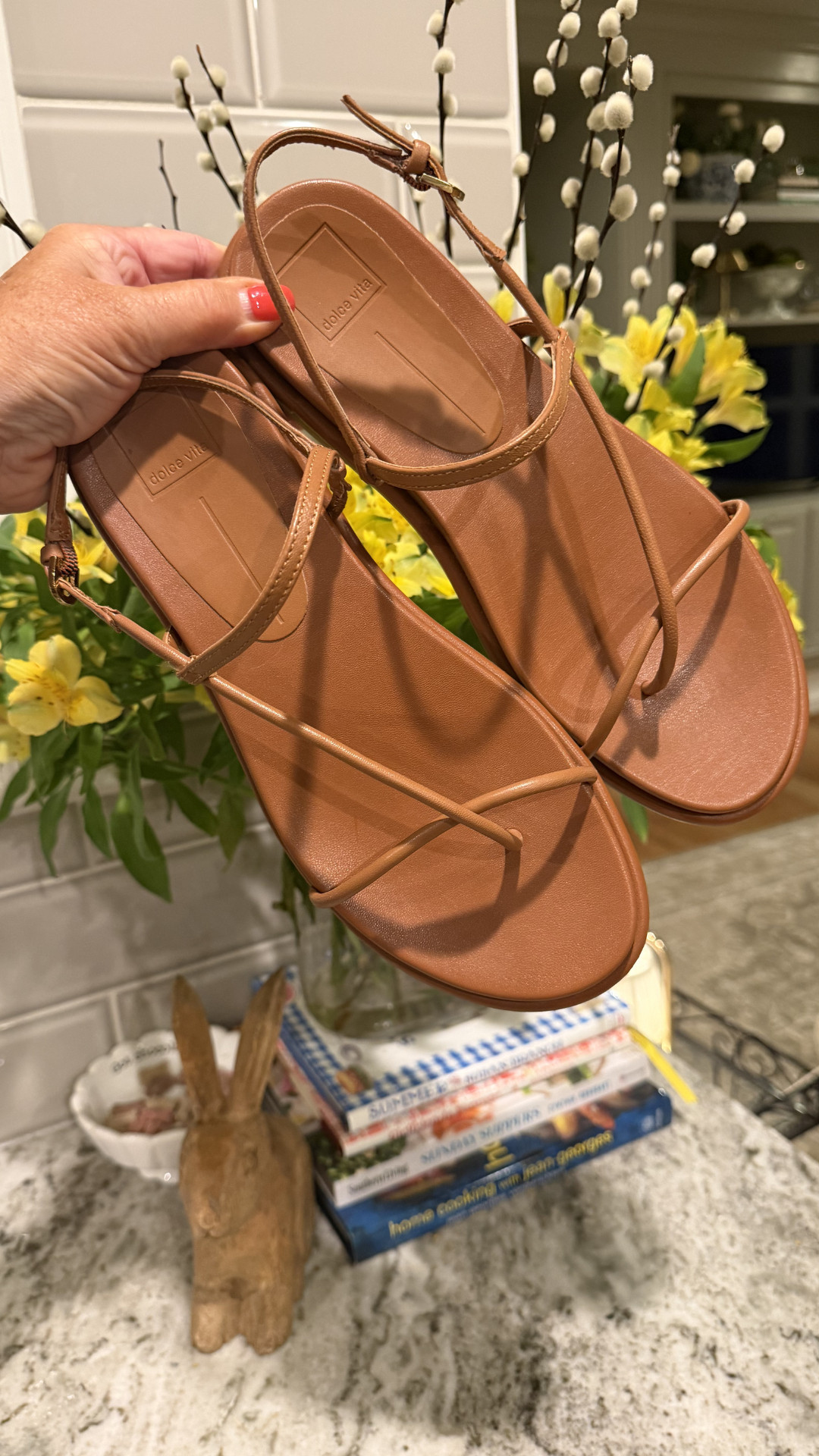 If you’re looking for an easy, everyday sandal that still feels polished, these are such a good find 🤎 The slim straps keep them minimal and flattering on the foot, and the neutral tan color goes with everything. They’re lightweight, comfortable, and perfect for those days when you want to look put together without trying too hard. I’ve been reaching for these with casual outfits, travel looks, and simple summer dresses. 🫶🏻 

 #LTKOver40
