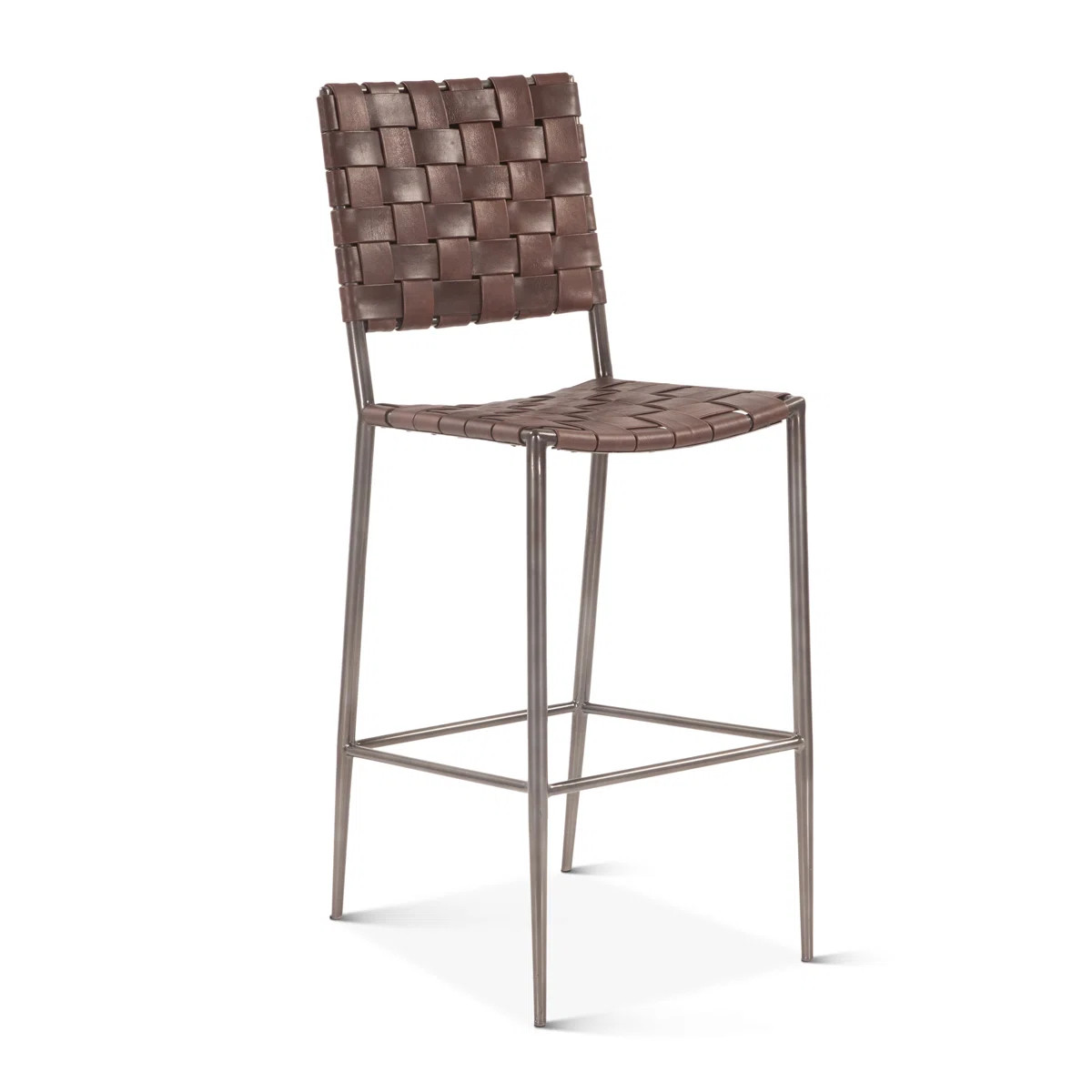 28'' H Genuine Leather Upholstered Parsons Chair | Wayfair North America