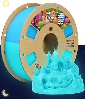 OVERTURE Glow PLA Filament 1.75mm 3D Printer Filament, 1kg Spool (2.2lbs), Dimensional Accuracy +... | Amazon (US)