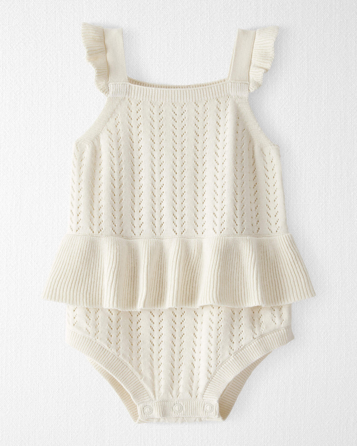 Baby Organic Cotton Pointelle Romper | Carter's Inc