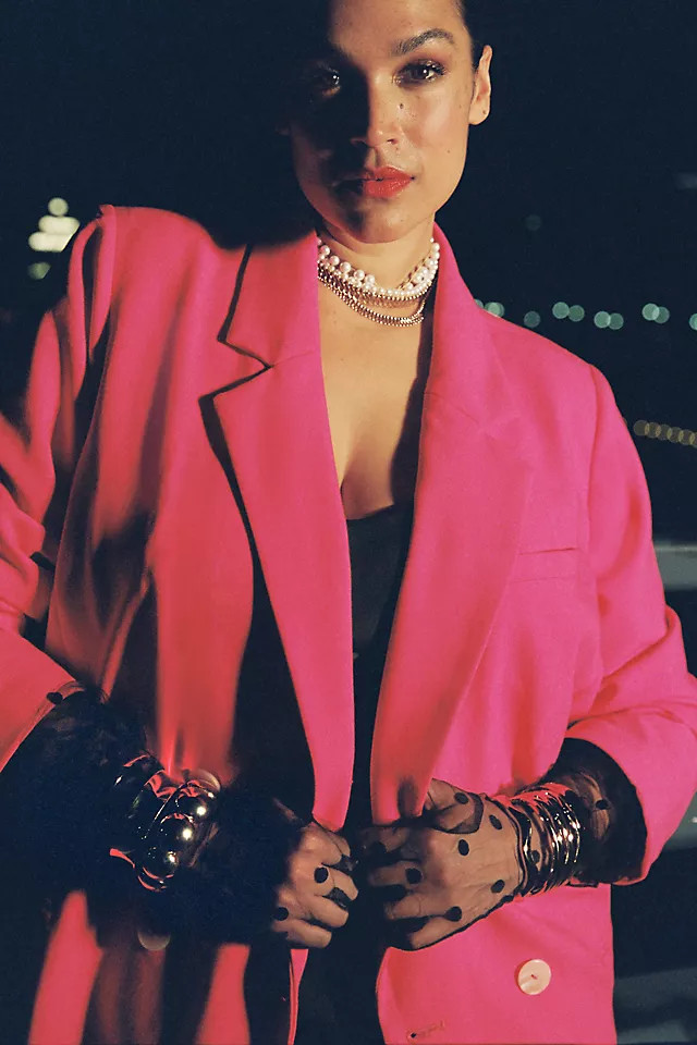 Maeve Double-Breasted Blazer | Anthropologie (US)