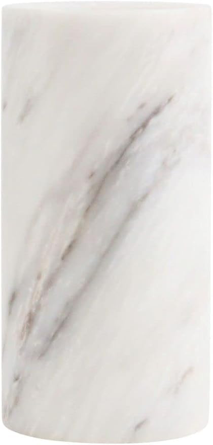 Genuine White Marble Vase, Decorative Stone Flower Vase - 8 Inch Tall | Amazon (US)